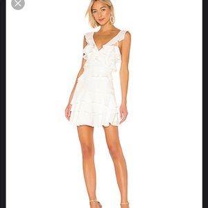 White revolve dress